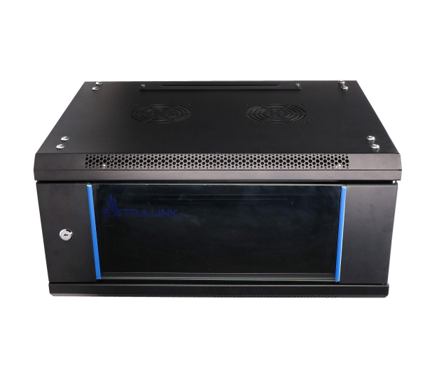 ExtraLink Wisząca 19" 4U 600x450mm (czarna) - 484910 - zdjęcie 4